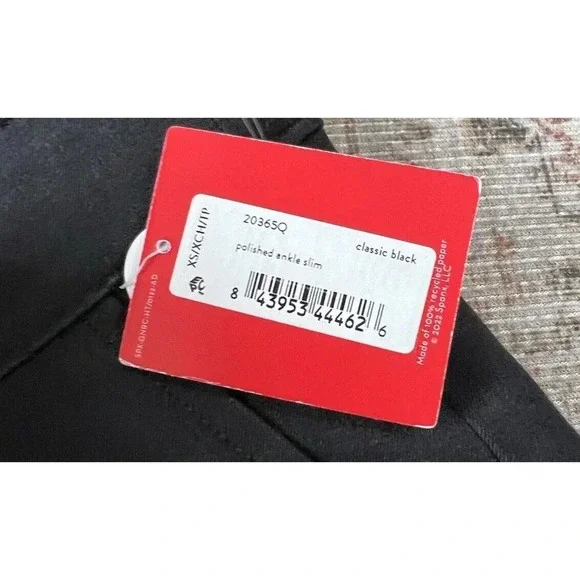Spanx Polished Ankle Slim Black Pants Straight Womens Peite Size XS - Picture 5 of 10
